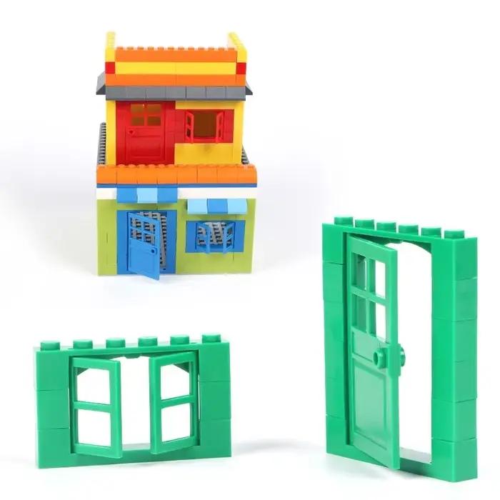 102 pièces porte fenêtre brique en vrac bricolage maison blocs de construction briques jouets ville architecte pour enfa