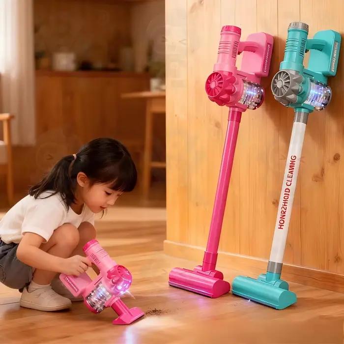 Ensemble de jouets aspirateur électrique de simulation
