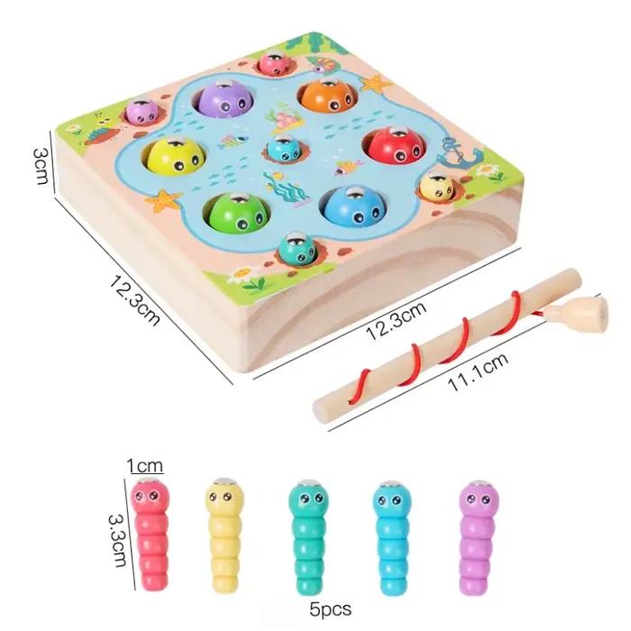 Jeu de pêche en bois pour enfants