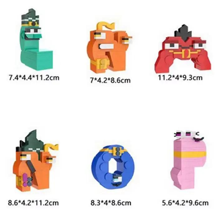 Ensemble de blocs de construction de l'alphabet anglais (A-Z) 26 styles