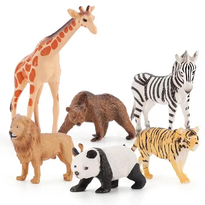 Ensemble de Figurines d'animaux en plastique de Simulation