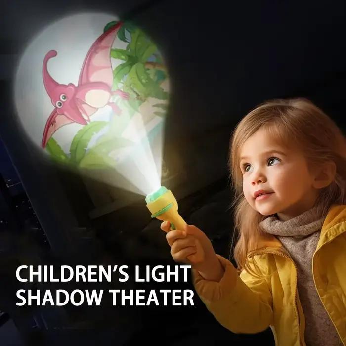 Lampe de poche de Projection, Puzzle d'éducation précoce, jouet de développement, 80 motifs, projecteur de dessin animé, torche, jouet pour bébé, éclairage pour enfants