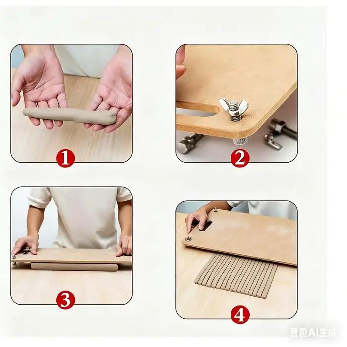 Planche à rouler l'argile