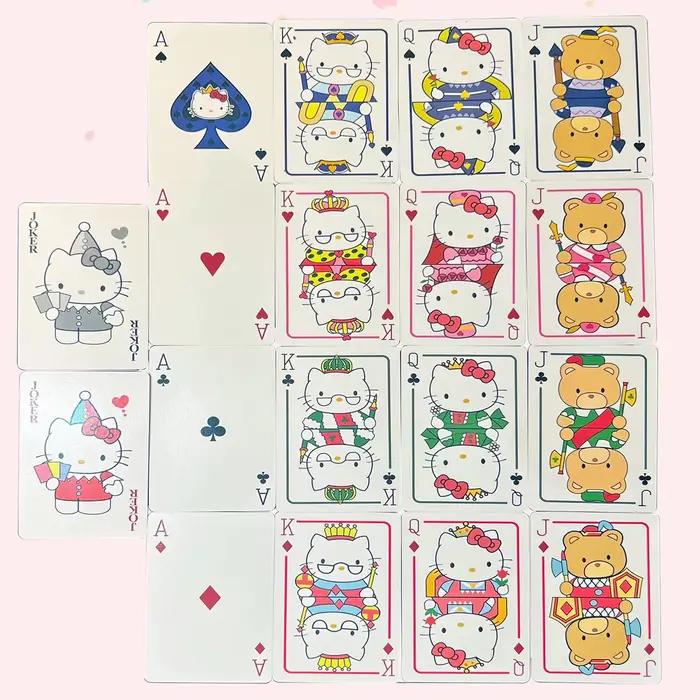 Jeu de cartes de poker amusant Hello Cute Kitty