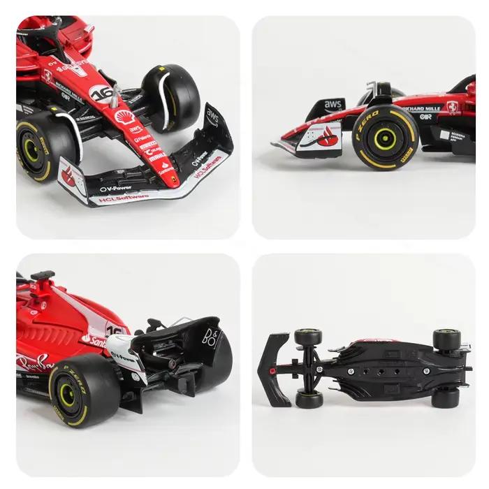 Bburago 1:43 2023 Ferrari SF23 Las Vegas # 16 # Voiture de formule de course 55 F1, Simulation statique, modèle de voiture en alliage moulé sous pression