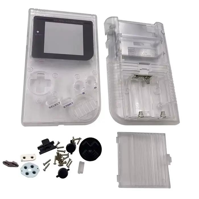 Kit de remplacement complet de la coque pour console Game Boy DMG IPS Ready Classic avec boutons et jeu de tampons conducteurs en caoutchouc