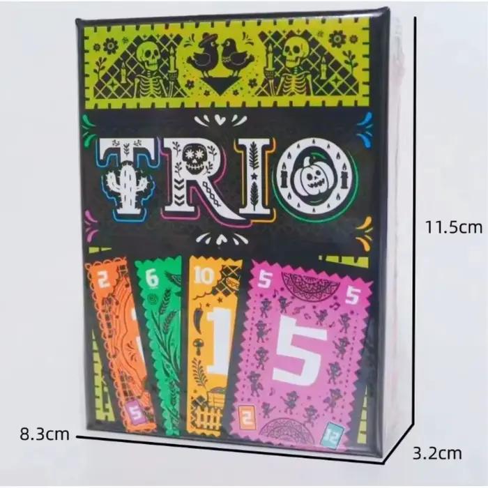 Jeu de société TRIO stratégique, jouet de divertissement pour fêtes, 3 à 6 joueurs, tous âges, amusant pour la famille et les amis