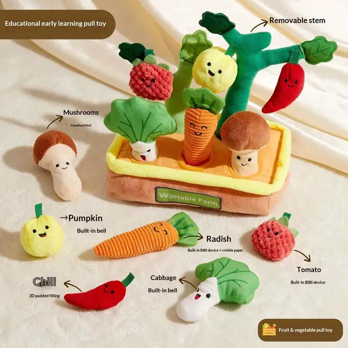 Jouets sensoriels pour bébés, jouet à tirer la carotte pour bébé