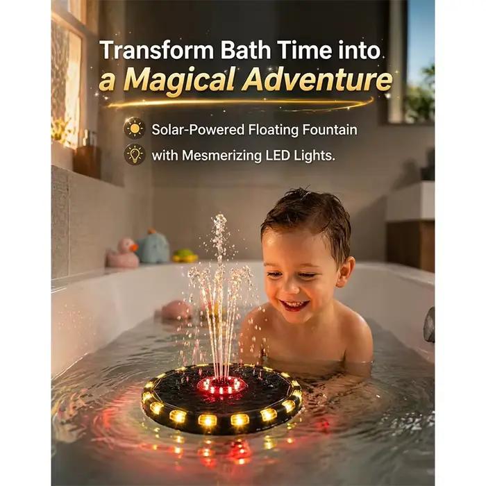 Fontaine de bain pour enfants avec lumière LED