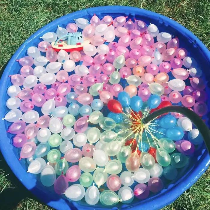 111 bombes à eau d'été : Ballons à eau à remplissage rapide pour fête au bord de la piscine