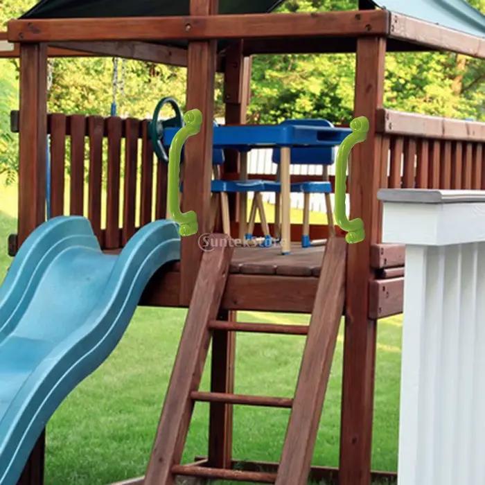 2 pièces accessoires de terrain de jeu maison de jeu poignées de saisie barres