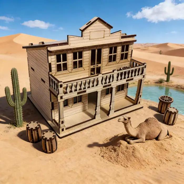 Puzzle de maison en bois 3D