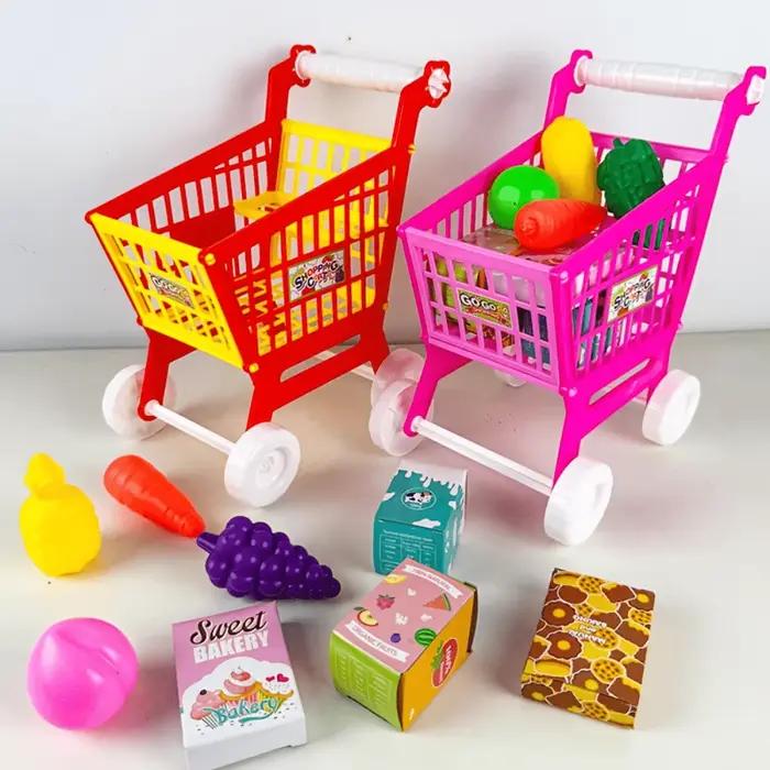 Jouets de chariot de courses simulés pour enfants