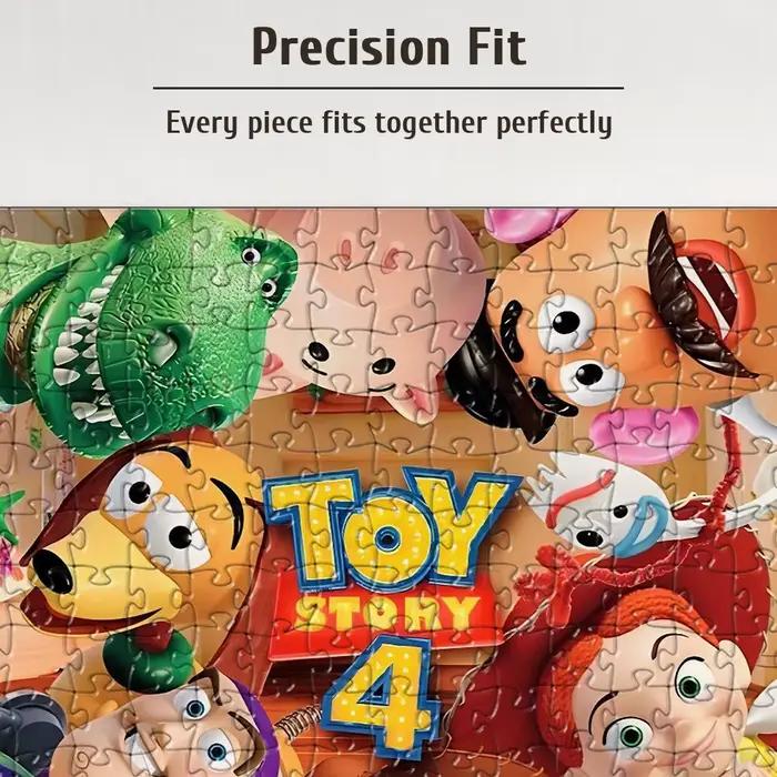 Puzzle de scène Toy Story 4 en bois pour adultes et enfants, personnages emblématiques, décoration murale, jeu éducatif, cadeau original