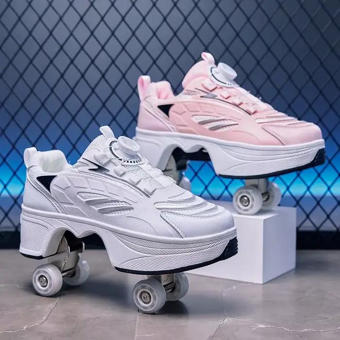 Grands patins à roulettes à quatre roues pour enfants
