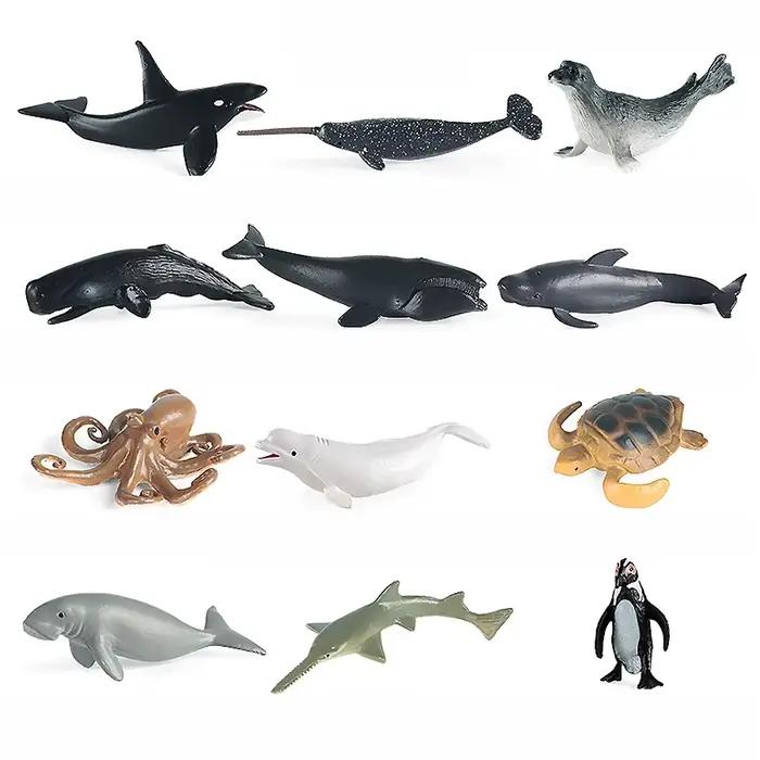 Ensemble de Figurines d'animaux en plastique de Simulation