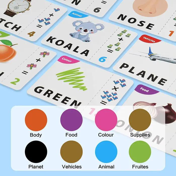 Jouets éducatifs jeux d'apprentissage pour enfants 2 en 1 lettre assortie orthographe numéro Cognition jeu de mathématiques précoces pour garçons filles cadeaux