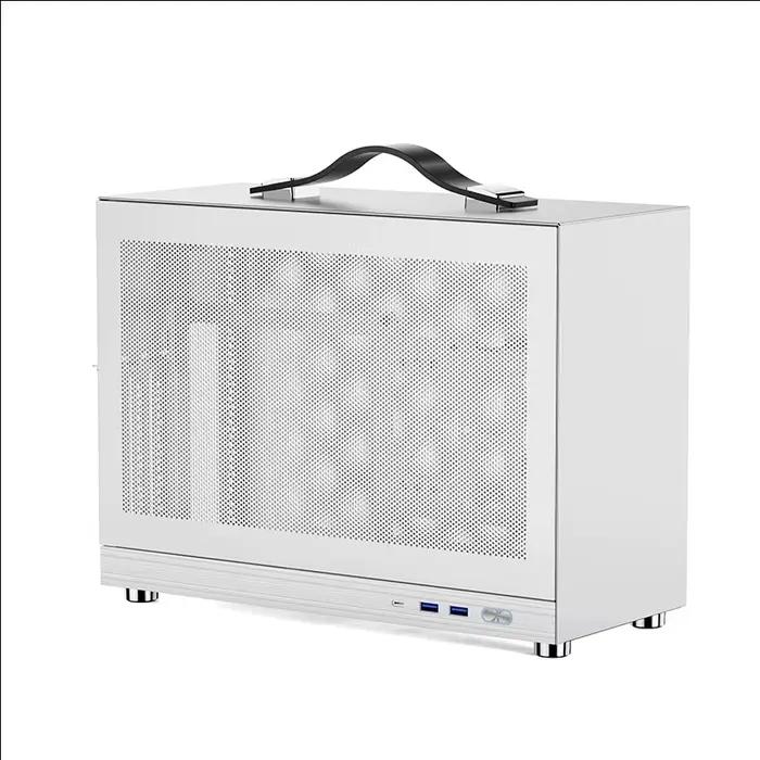Châssis Shiny Snake S450 MESH ITX 12,4 L - Compatible 240 AIO, câble PCI-e Riser inclus, GPU 337 mm, radiateur 67 mm