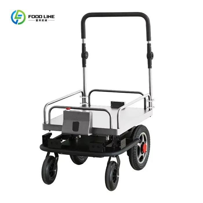 Chariot électrique logistique AGV (véhicule à guidage automatique) commercial personnalisé de 100 kg, robot de suivi pour entrepôt et stockage logistique