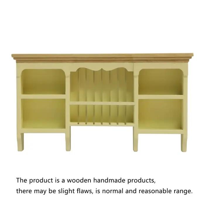 Armoire de rangement en bois amusante pour maison de poupée 1:12