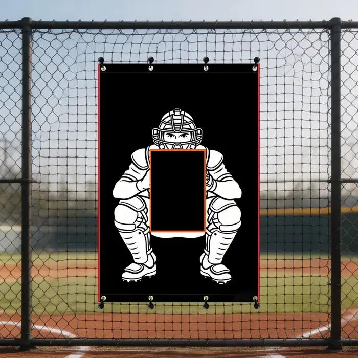 Filet de protection robuste et résistant aux intempéries pour cage de frappe, de remplacement, pour entraînement de frappe au baseball et au softball, usage extérieur