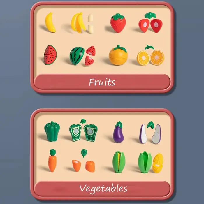 Jouer au jouet de cuisine alimentaire