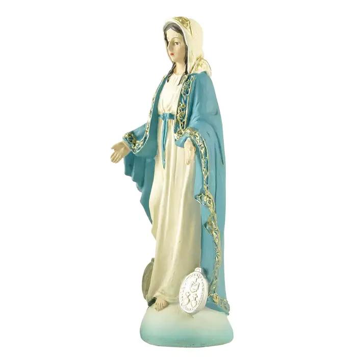 Dame de miracule médaille Notre-Dame de grâce catholique vierge Maria vierge marie Statues cadeau catholique résine vierge Maria Estatua