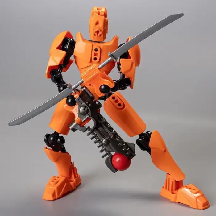 Bricolage MOC multi-articulation mobile biochimique Kanohi squelette jouet pour enfants Robot armure polyvalente poupée guerrier pour cadeaux