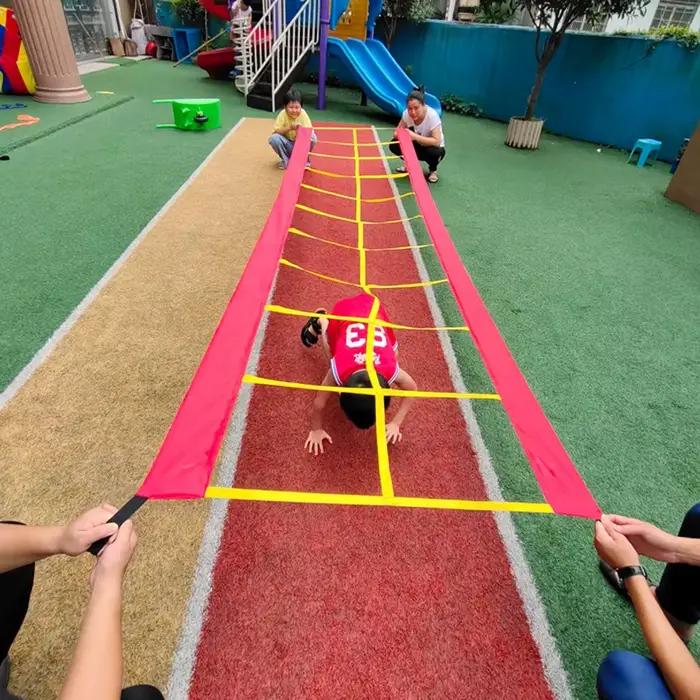 Échelle à grille amusante, jouets d'extérieur pour la maternelle, équipement d'entraînement sensoriel Intelligent, activités sportives amusantes pour enfants, accessoires de jeu