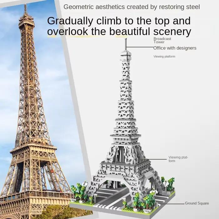 Blocs de construction tour Eiffel Paris