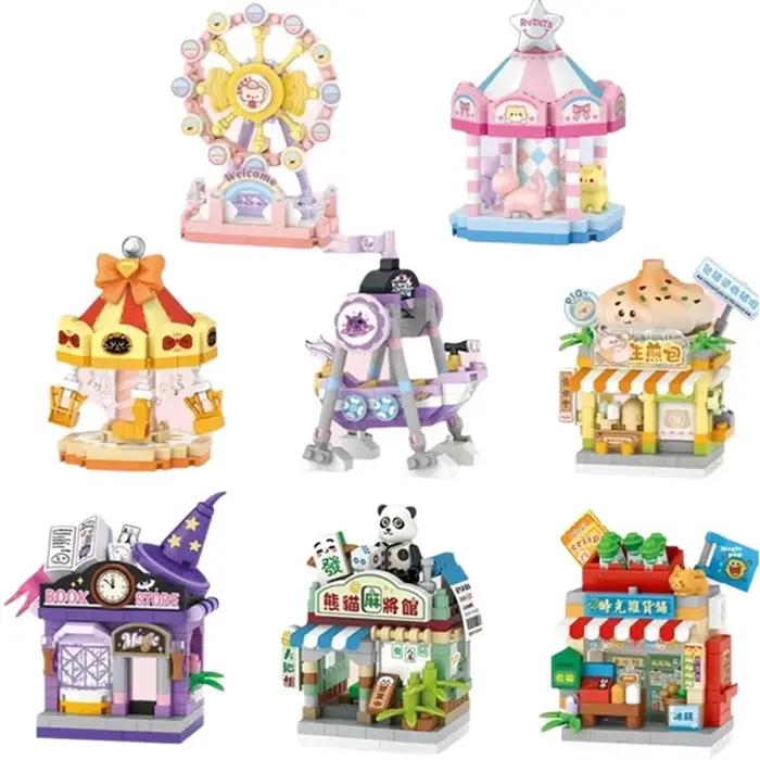 NOUVEAU Kit de Blocs de Construction Thème Parc d'Attractions : Carrousel