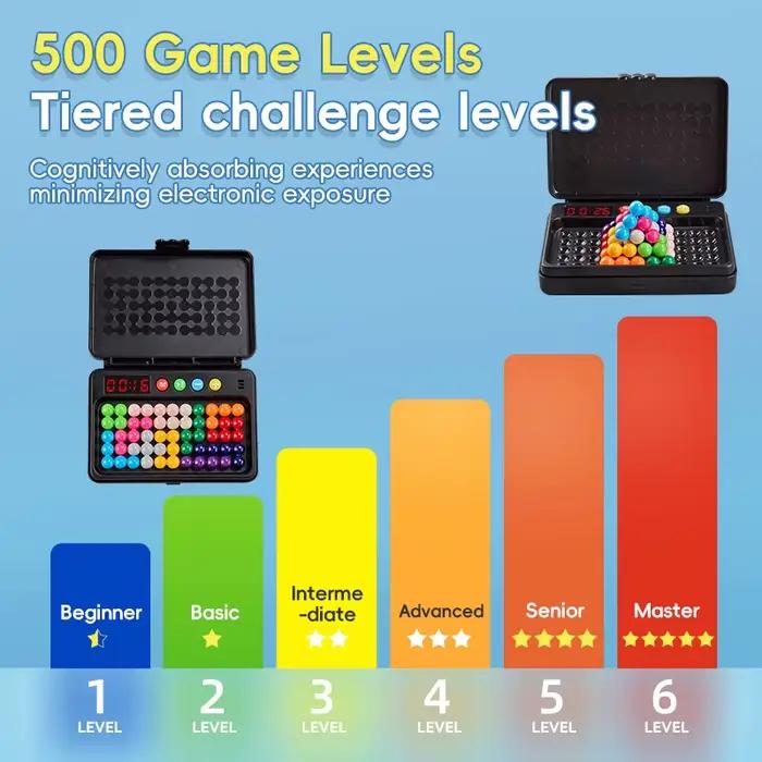 Jouet IQ 500 niveaux, jeu de défi intelligent Puzzle avec minuterie-échecs à pensée logique
