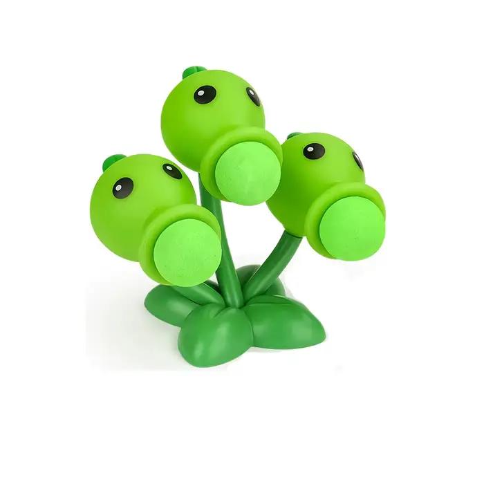 1 pièces plantes vs Zombies paysan Gatling poire tireur PVC Zombie figurine modèle jouet poupées tir