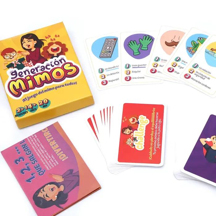 Generación Mimos Juego de Mesa Familiar Divertido con 400 Mímicas para Enfants et Adultos