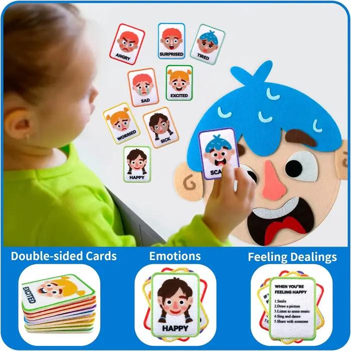 Planche d'apprentissage social et émotionnel pour enfants