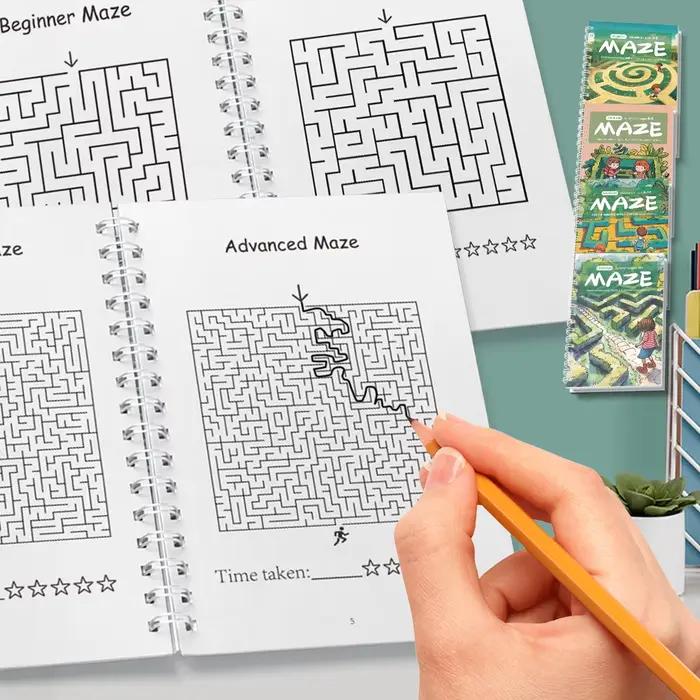 Livre labyrinthe d'aventure pour enfants : maisons puzzle pour les âges de 3 à 6, 6-9, 9-12 et 12+ pour développer les compétences de résolution de problèmes!