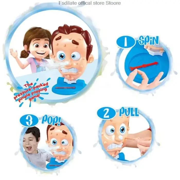 Jouet anti-acné, jeu de farces à pulvérisation d'eau pour garçons