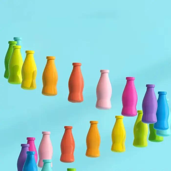 Jeu d'association de bouteilles en plastique gris clair pour éveil précoce et entraînement à la mémoire chez les enfants occasions spéciales éducation logique coordination œil-main