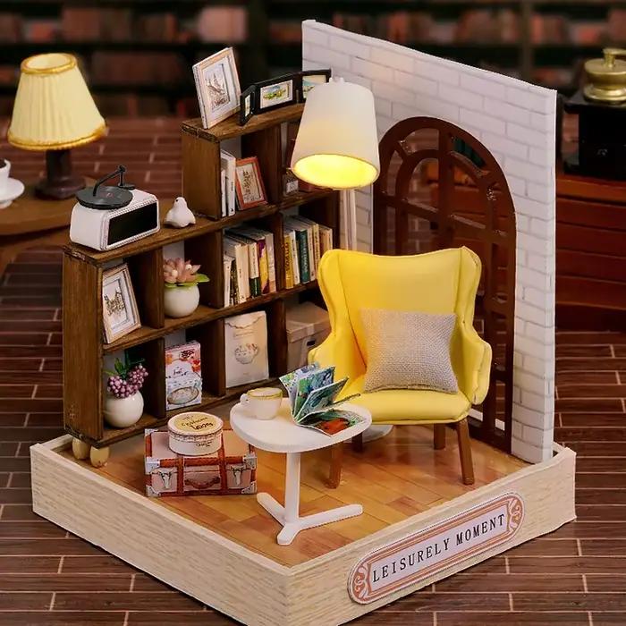 Mini maison de poupée bricolage 3D Puzzle assemblage modèle de construction jouets