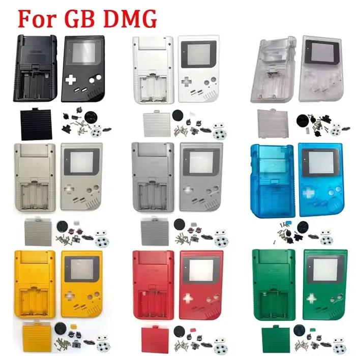 Kit de remplacement complet de la coque pour console Game Boy DMG IPS Ready Classic avec boutons et jeu de tampons conducteurs en caoutchouc