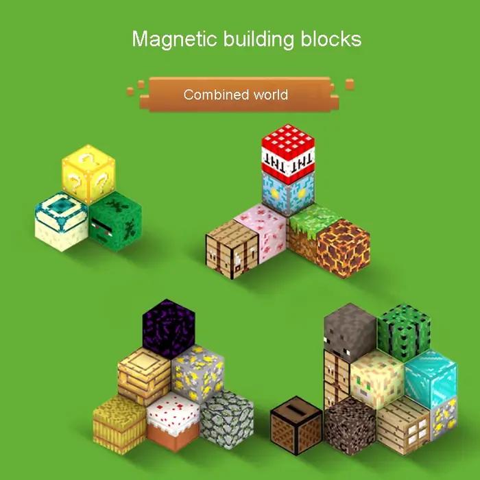 100 pièces blocs magnétiques construire ensemble d'aimants pour garçons filles