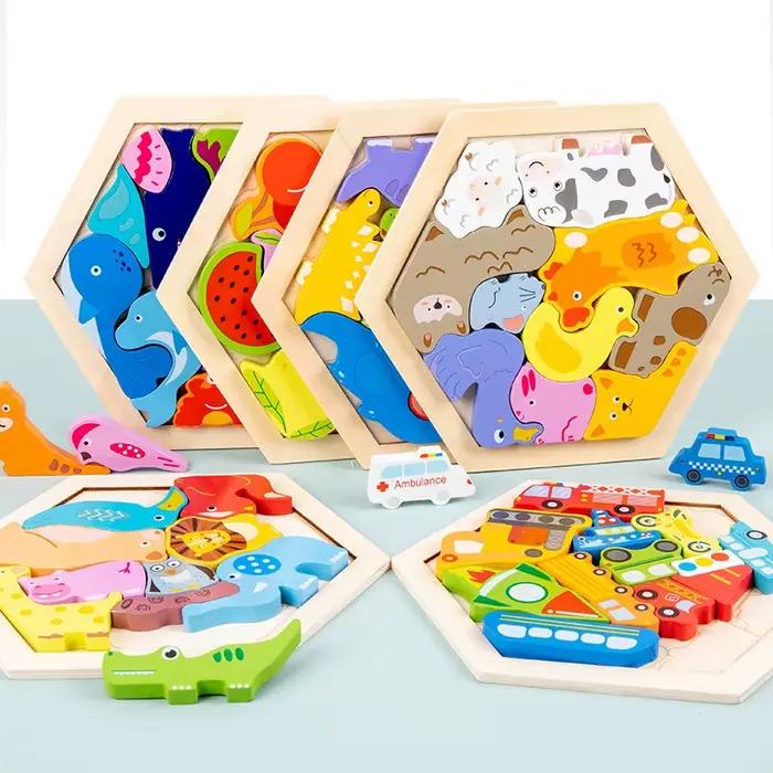 Jouet pour bébé Puzzle en bois