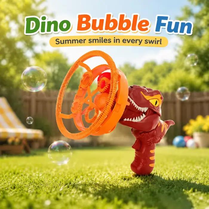 Pistolet à bulles dinosaure pour enfants
