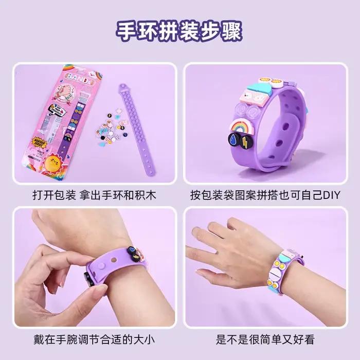2023 nouveau bricolage DOTS Go Team! blocs de construction jouets 41900 41901 41902 41903 41911 41912 Bracelet en Silico