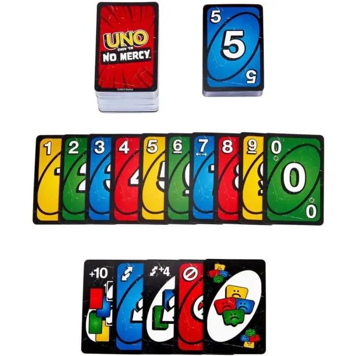 100% Original Mattel UNO Show «Em No Mercy jeu de cartes Poker Geunine marque cadeaux de noël jeux de Table fêtes de famille voyage