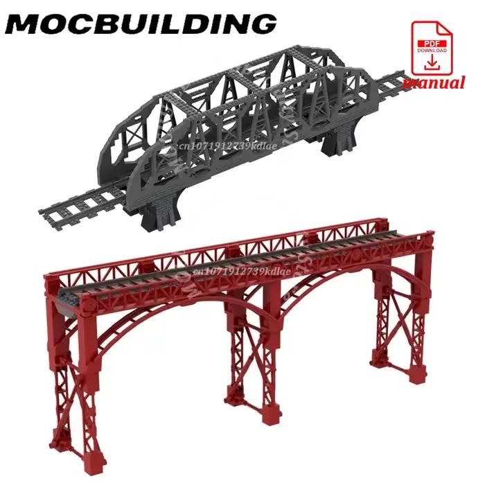 Blocs de construction en plastique pour pont de train modèle MOC pour adultes passionnés de construction et de trains à vapeur occasions spéciales