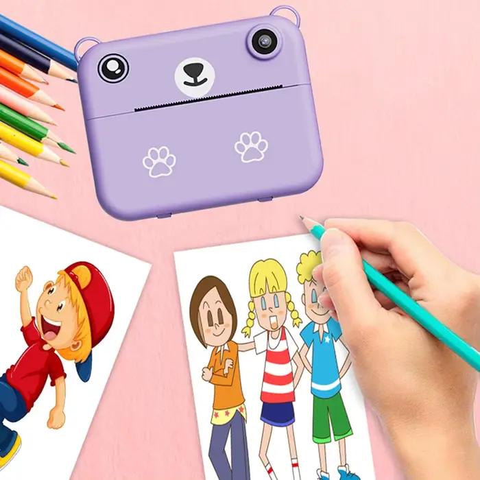 L'appareil photo pour enfants multifonctionnel est un cadeau d'Halloween incontournable. La caméra peut imprimer instant