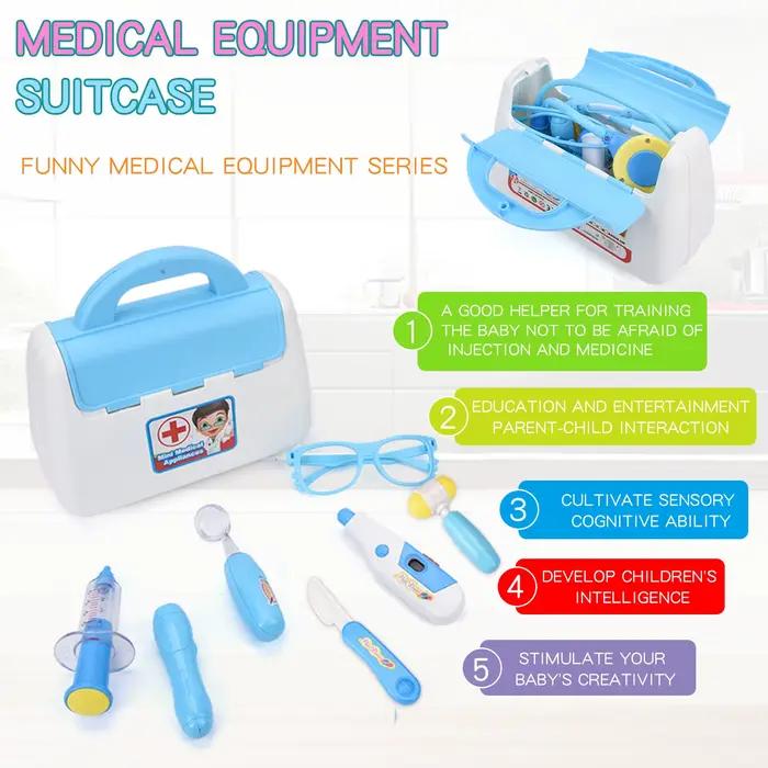 Coffret de 16 pièces pour enfants avec boîte à médicaments sonore et lumineuse
