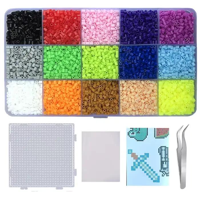 15 couleurs 5mm /2.6mm ensemble perles de fusion Pixel Art Puzzle Hama