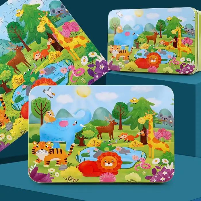 Nouveauté : 100 pièces de puzzles en bois pour enfants